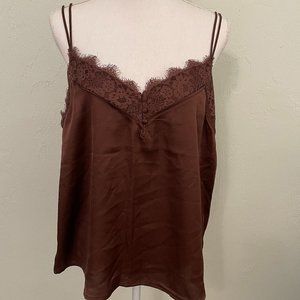 NWT Lace Trim Brown A&F Camisole